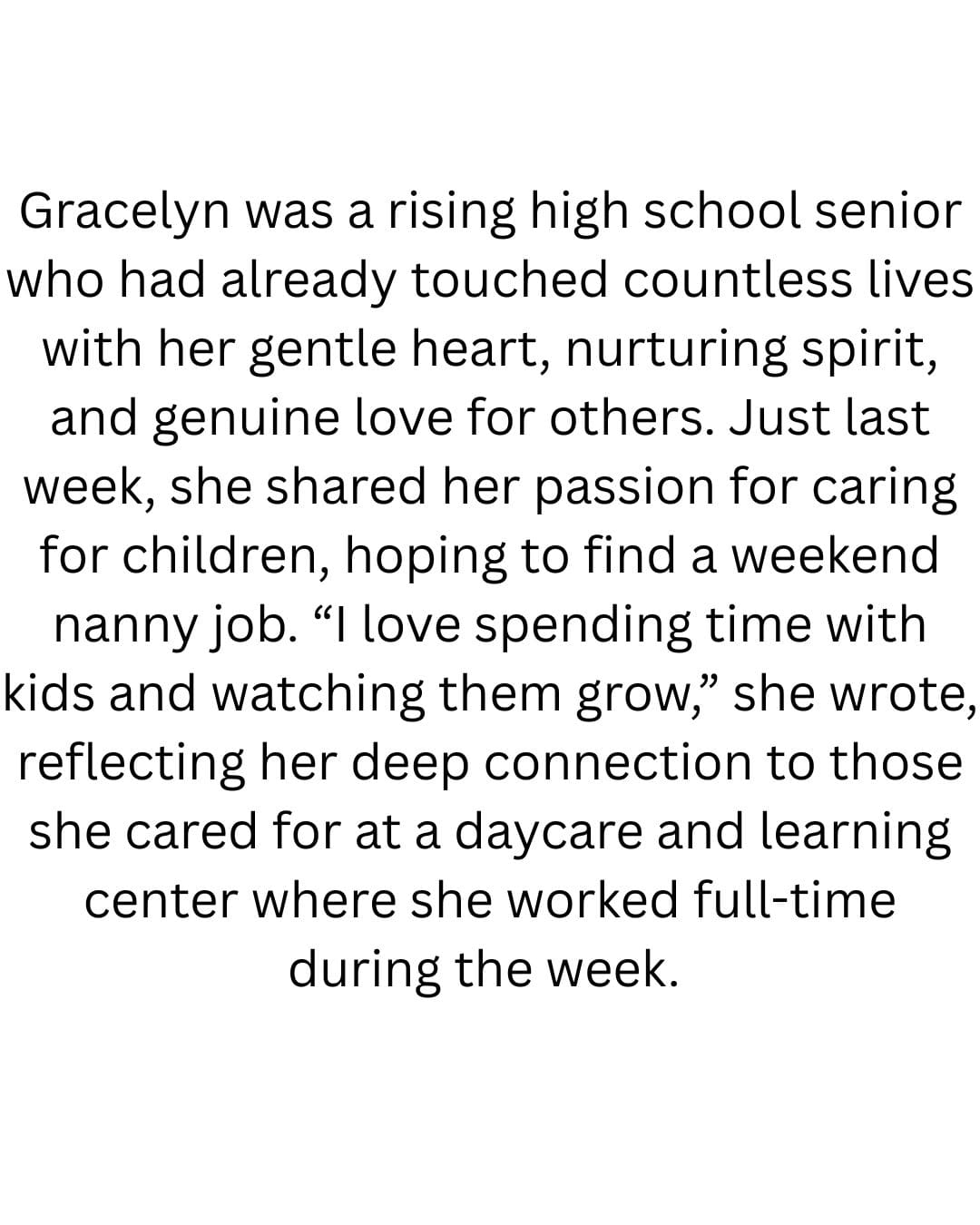 Gracelyn Ziegler Obituary