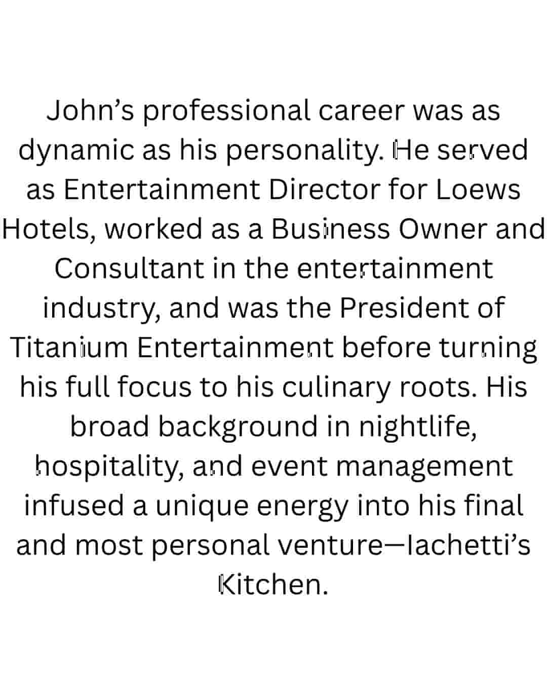 John Iachetti Obituary 