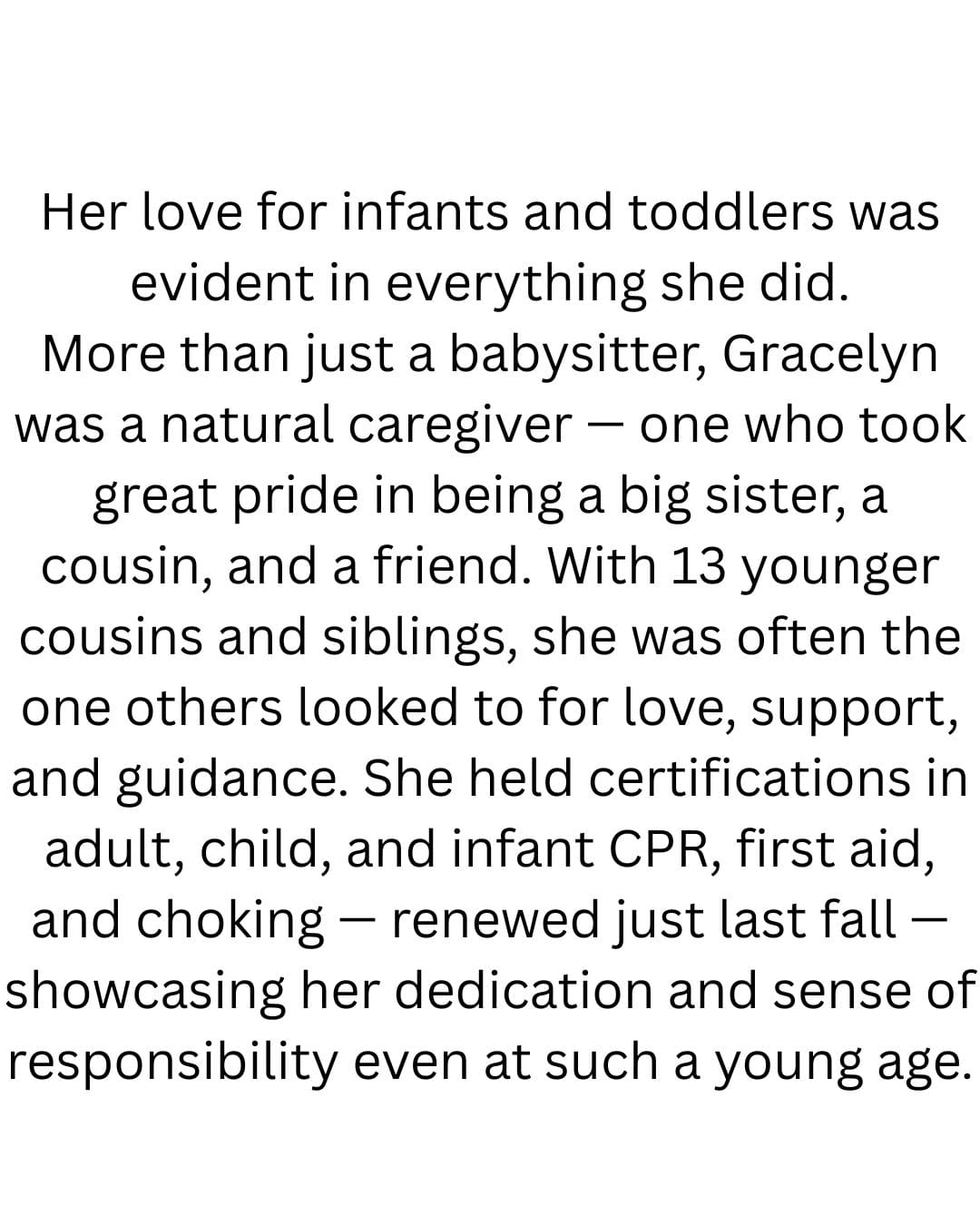 Gracelyn Ziegler Obituary