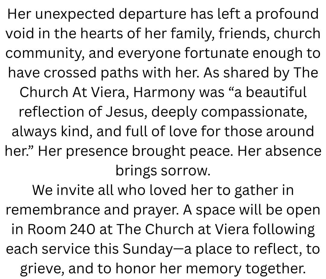 Harmony Charters Obituary