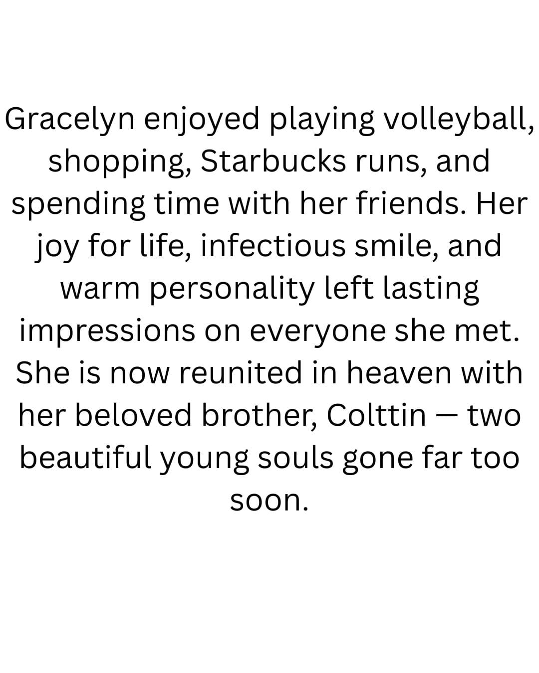 Gracelyn Ziegler Obituary