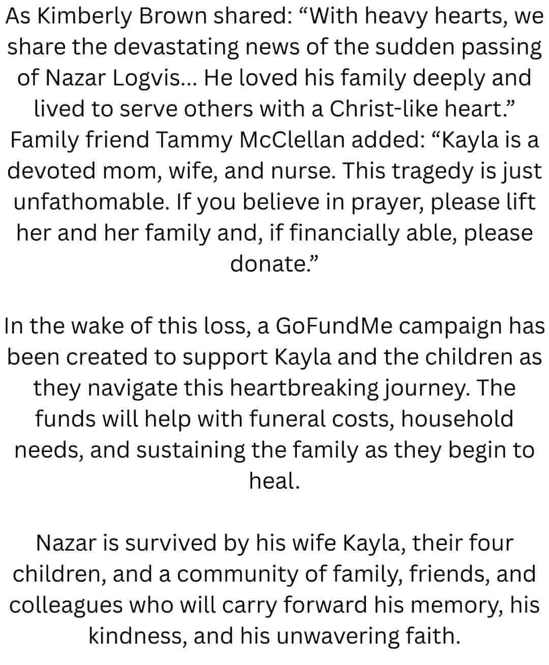 Nazar Logvis Obituary