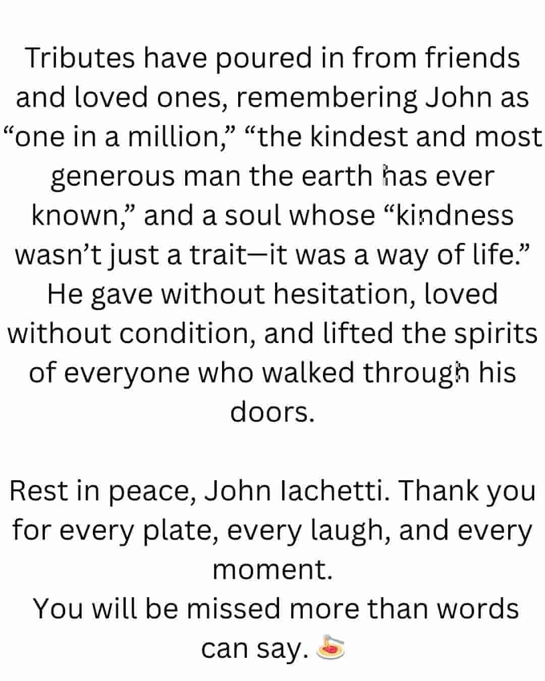 John Iachetti Obituary 