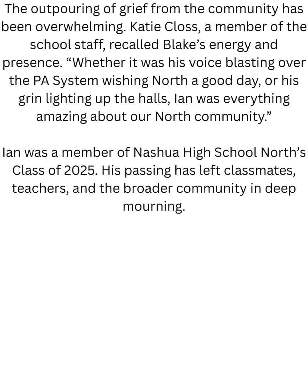 Ian Blake Obituary